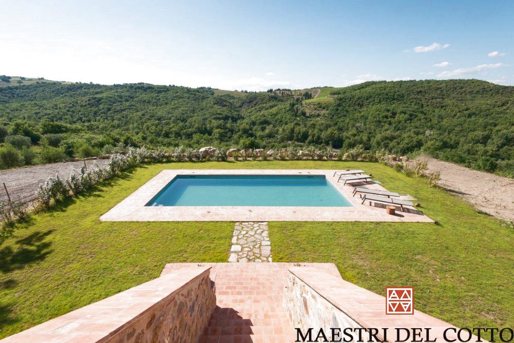 Bordo Piscina In Cotto Citt Della Pieve Perugia Umbria Maestri Del Cotto